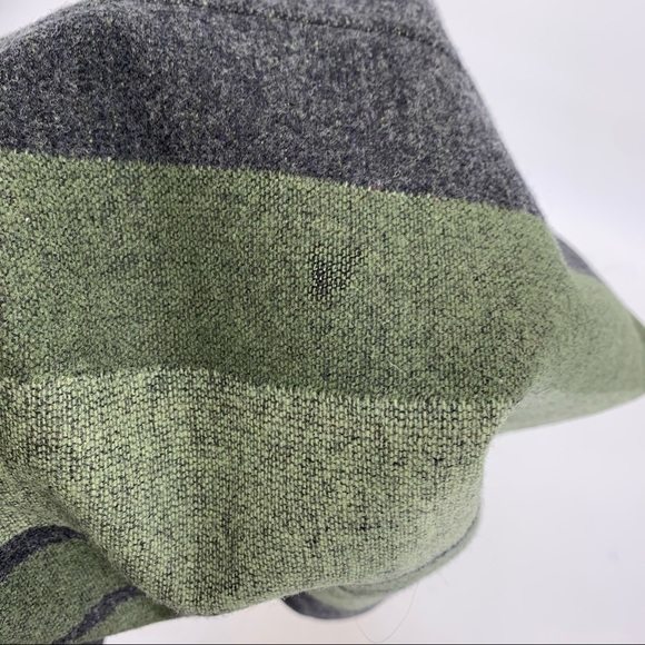 VINTAGE Pendleton 100% Virgin Wool Striped A-Line Midi Skirt Size 8 - Picture 4 of 8